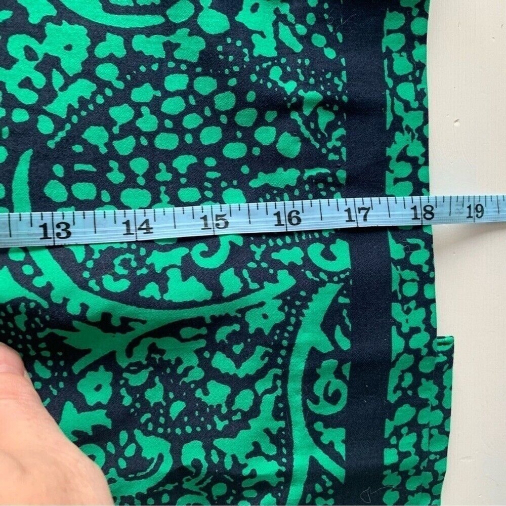 Ann Taylor Factory Green Patterned Mini Pencil Skirt Size 4 - Picture 11 of 11